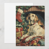 Labrador Christmas Feiertagskarte (Vorne/Hinten)