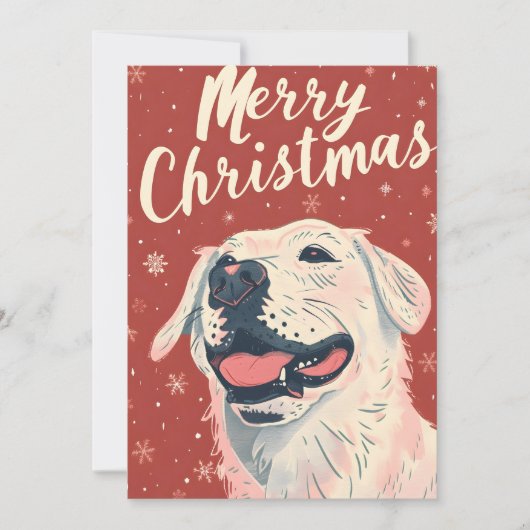 Labrador Christmas Feiertagskarte (Vorderseite)