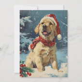 Labrador Christmas Feiertagskarte (Vorderseite)