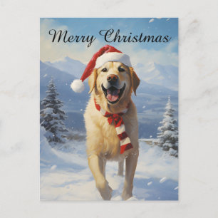 Labrador Christmas Feiertagspostkarte