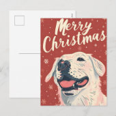 Labrador Christmas Feiertagspostkarte (Vorne/Hinten)