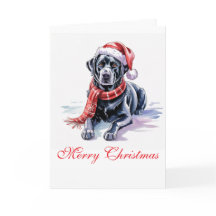 Labrador Christmas Greeting Card