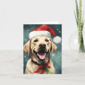 Labrador Christmas Karte (Vorderseite)