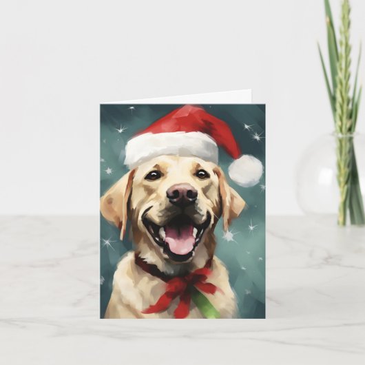 Labrador Christmas Karte (Vorderseite)