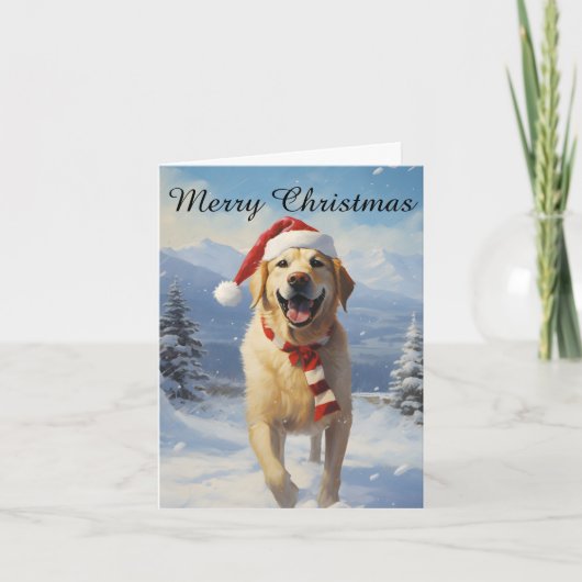 Labrador Christmas Karte (Vorderseite)