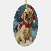 Labrador Christmas Keramik Ornament (Rechts)