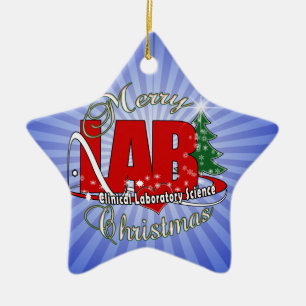 LABRADOR CHRISTMAS KLINISCHE LABORWISSENSCHAFT KERAMIK ORNAMENT
