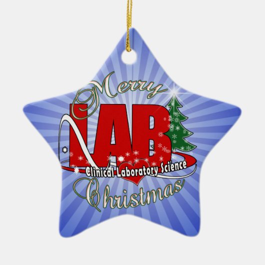 LABRADOR CHRISTMAS KLINISCHE LABORWISSENSCHAFT KERAMIK ORNAMENT (Vorne)