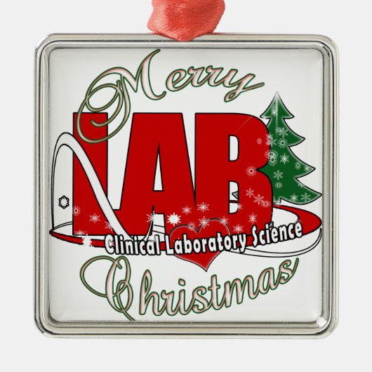 LABRADOR CHRISTMAS KLINISCHE LABORWISSENSCHAFT ORNAMENT AUS METALL (Vorne)