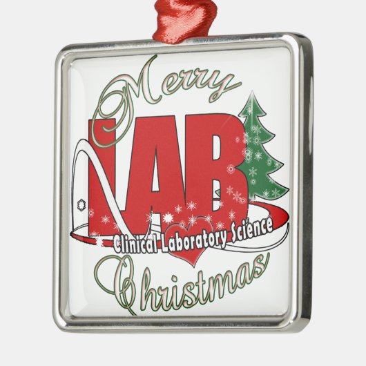 LABRADOR CHRISTMAS KLINISCHE LABORWISSENSCHAFT ORNAMENT AUS METALL (Links)