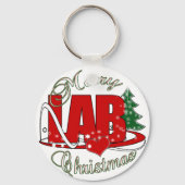 LABRADOR CHRISTMAS LABOR SCHLÜSSELANHÄNGER (Vorderseite)