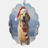 Labrador Christmas Ornament Karte (Links)