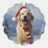 Labrador Christmas Ornament Karte (Vorderseite)