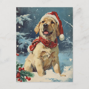 Labrador Christmas Postkarte