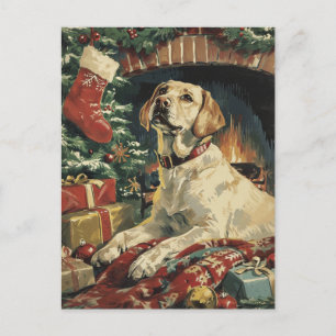 Labrador Christmas Postkarte