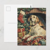 Labrador Christmas Postkarte (Vorne/Hinten)