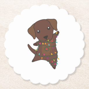 Labrador Christmas Snow Winter Animals Dogs Untersetzer