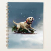 Labrador Christmas snow winter Planer (Vorderseite)