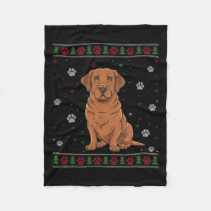 Labrador Christmas Sweater Xmas Haustier Tierhund Fleecedecke