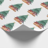 Labrador Christmas Tree Geschenkpapier (Ecke)