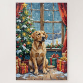 Labrador Christmas Under The Tree Puzzle (Vertikal)