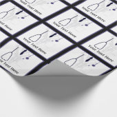 Labrador-Coat-Doctor-Papier Geschenkpapier (Ecke)