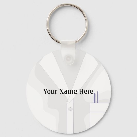 Labrador Coat Jacket Button Schlüsselanhänger (Vorderseite)