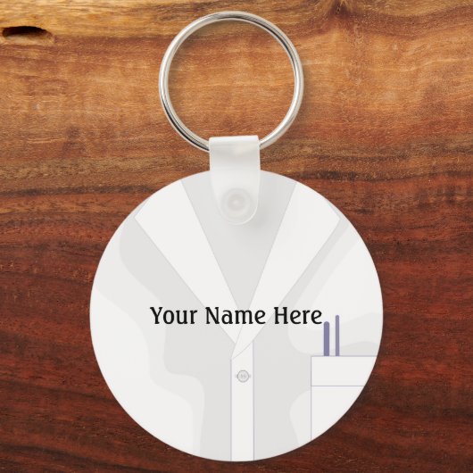 Labrador Coat Jacket Button Schlüsselanhänger (Vorderseite)