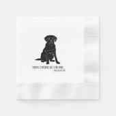 Labrador Cocktail Napkin Serviette (Vorderseite)