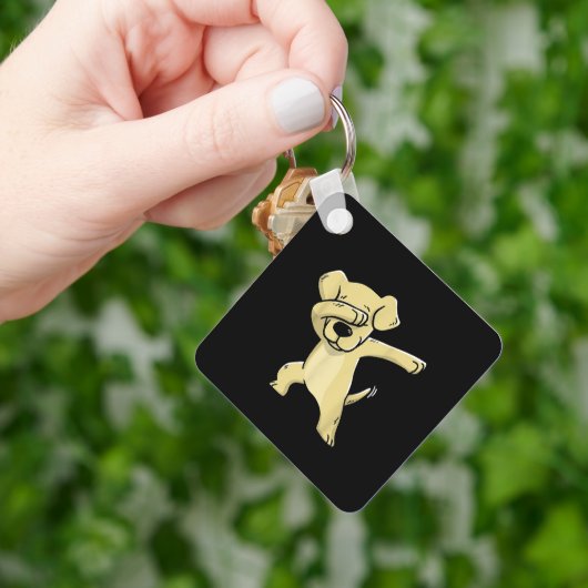 Labrador Costume Dabbing Labrador Schlüsselanhänger (Hand)
