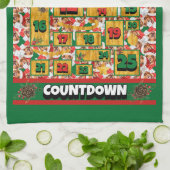 Labrador Countdown Weihnachtskalender Hund Geschirrtuch (Gefaltet)