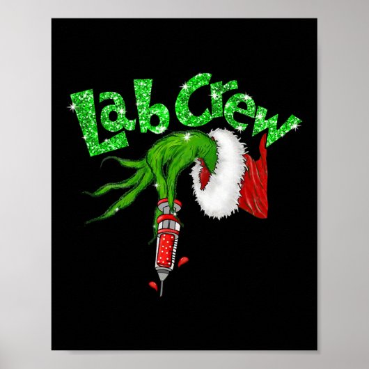 Labrador Crew Nurse Frohe Weihnachtslabor Xmas Paj Poster (Vorne)