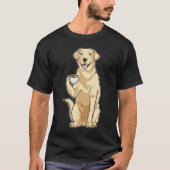 Labrador Cup-Kaffee T-Shirt (Vorderseite)