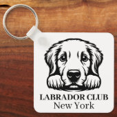 Labrador Custom Club Theme Schlüsselanhänger (Vorderseite)
