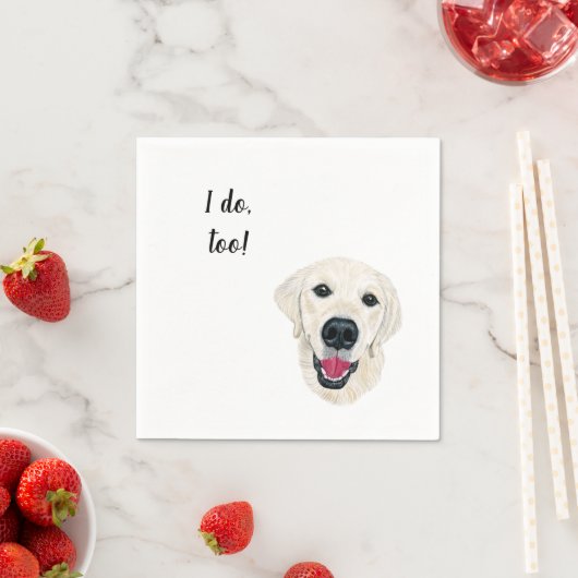 Labrador Custom Cocktail Napkin Serviette (Beispiel)