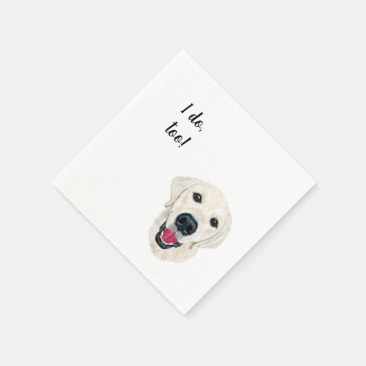 Labrador Custom Cocktail Napkin Serviette (Ecke)