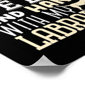 Labrador Dad Funny Father's Day Lab Retriever Dog Poster (Ecke)