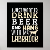 Labrador Dad Funny Father's Day Lab Retriever Dog Poster (Vorne)