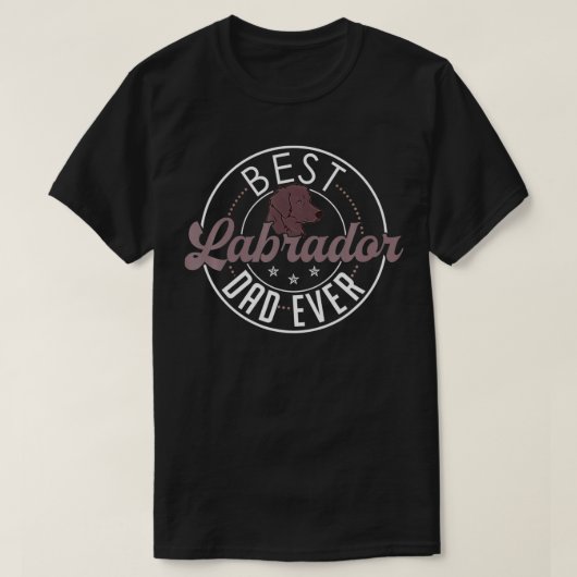 Labrador Dad Funny Father's Day Lab Retriever Dog T-Shirt (Design vorne)