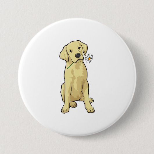 Labrador Daisy Button (Vorderseite)