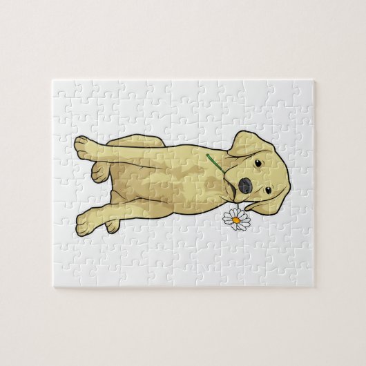 Labrador Daisy Puzzle (Horizontal)