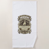 Labrador-Dame-Hund-Kronenschild_1 Strandtuch (Vorderseite)
