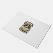Labrador-Dame-Hundekrone-Schild_1 Fußmatte (Schrägansicht)