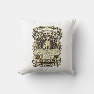 Labrador-Dame-Hundekrone-Schild_1 Kissen