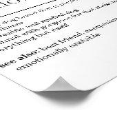 Labrador Definition Poster (Ecke)