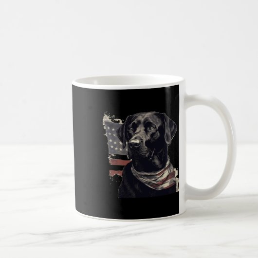 Labrador der amerikanischen Flagge Eigentümer des Kaffeetasse (Rechts)