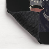 Labrador der amerikanischen Flagge Eigentümer des Mousepad (Ecke)