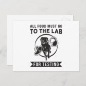Labrador der Labrador zum Testen von Retriever Dog Postkarte (Vorne/Hinten)
