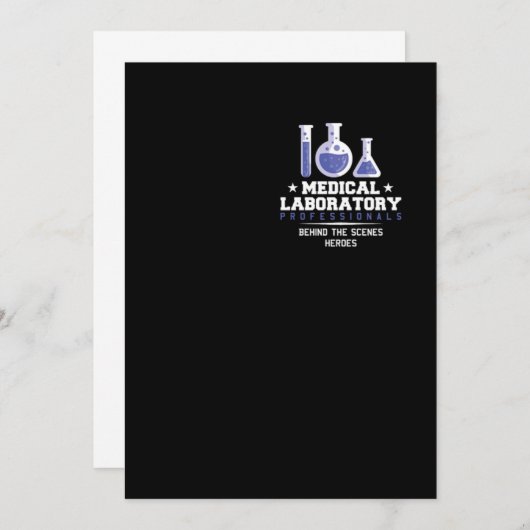 Labrador des medizinischen Laboratoriums Einladung (Vorne/Hinten)