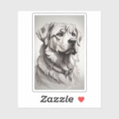 Labrador Dog Aufkleber (Blatt)